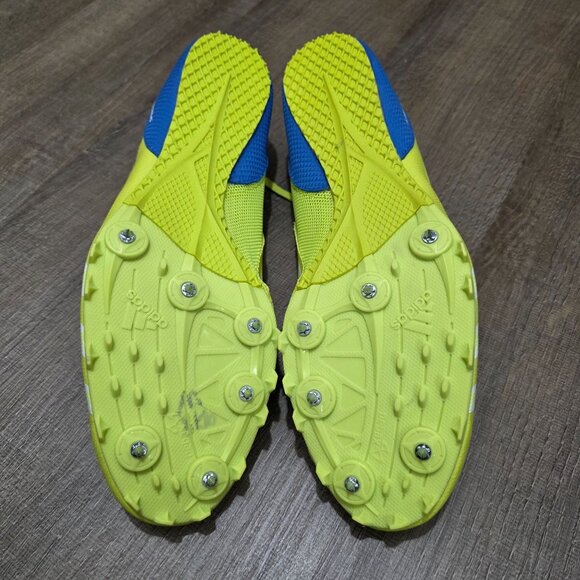 Adidas Sprintstar IV Track & Field Spikes Yellow/White Blue Men’s 13 (B40813) - Picture 6 of 8